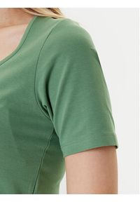 United Colors of Benetton - United Colors Of Benetton T-Shirt 3FJHD401P Zielony Slim Fit. Kolor: zielony. Materiał: bawełna
