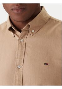Tommy Jeans Koszula Oxford DM0DM22836 Beżowy Regular Fit. Kolor: beżowy. Materiał: bawełna #4