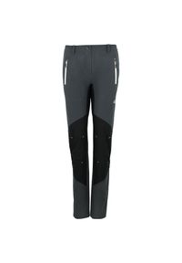 PEAK MOUNTAIN - Spodnie damskie z 2 kieszeniami na ręce Peak Mountain. Kolor: szary. Sezon: lato. Sport: turystyka piesza #1