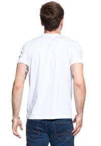 Mustang - MUSTANG T SHIRT LOGO TEE GENERAL WHITE 1008223 2045. Wzór: nadruk #5