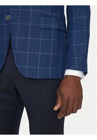 BOSS Marynarka H-Hutson-233 50540502 Niebieski Slim Fit. Kolor: niebieski. Materiał: len, wiskoza #7