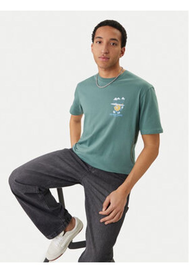Billabong T-Shirt Gimmicks EBYZT00363 Zielony Regular Fit. Kolor: zielony. Materiał: bawełna