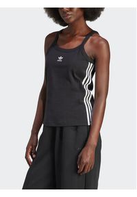 Adidas - adidas Top 3-Stripes IU2431 Czarny Regular Fit. Kolor: czarny. Materiał: bawełna #3