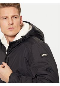 Schott NYC Parka BLADEN2 Czarny Regular Fit. Kolor: czarny. Materiał: syntetyk #3