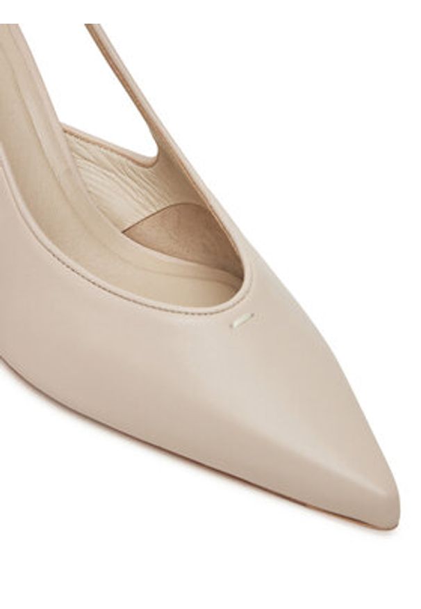 Max Mara Sandały 2514521052600 Szary. Kolor: szary. Materiał: skóra