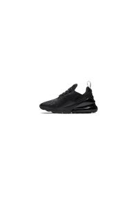 Buty Dorosły Nike Air Max 270 czarny. Okazja: na co dzień. Kolor: czarny. Materiał: syntetyk, tkanina, materiał. Model: Nike Air Max. Sport: turystyka piesza
