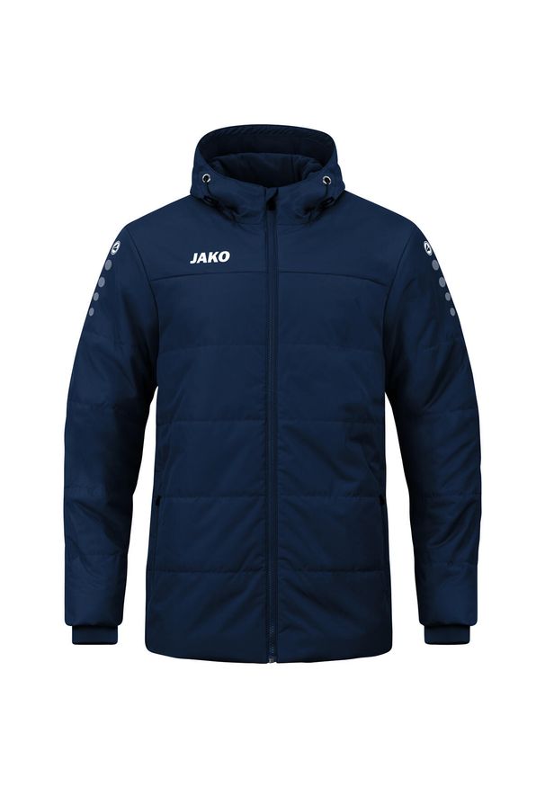 Kurtka puchowa Jako Coach Team. Kolor: niebieski. Materiał: puch