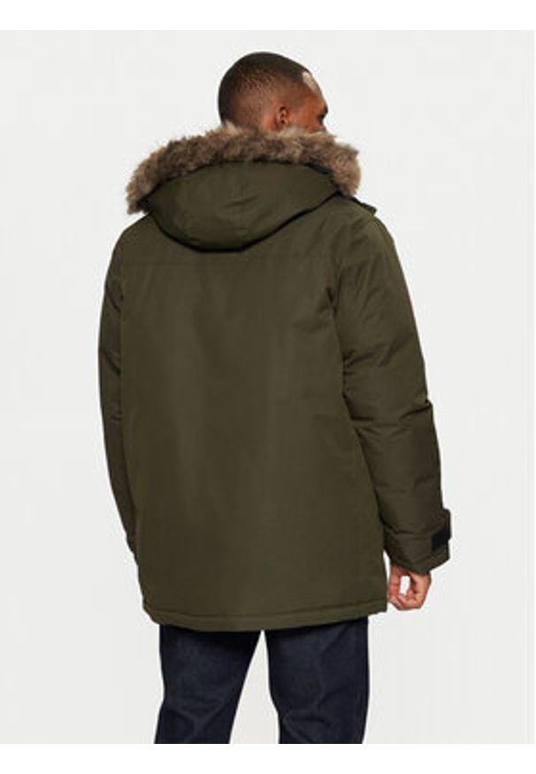 Jack & Jones - Jack&Jones Parka Star 12256892 Zielony Regular Fit. Kolor: zielony. Materiał: syntetyk