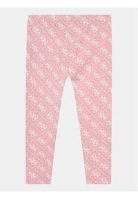 Guess Legginsy K4RB01 J1313 Różowy Slim Fit. Kolor: różowy. Materiał: bawełna #3