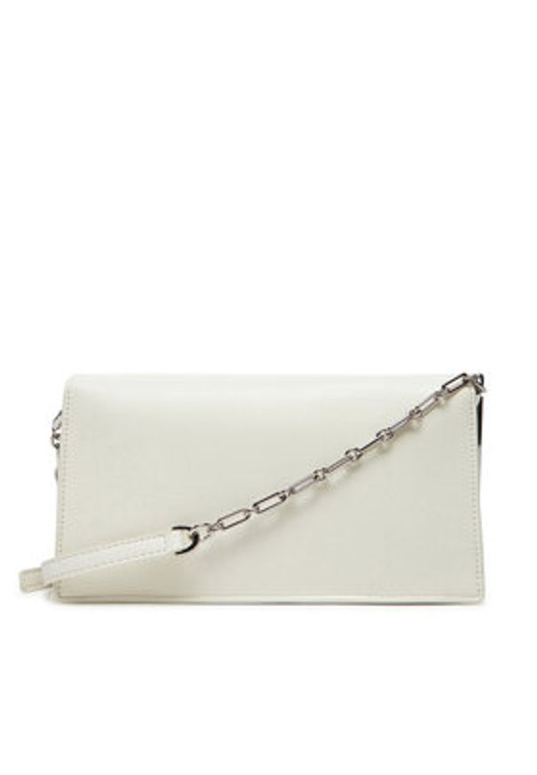 Calvin Klein Torebka Re-Lock Mini Conv LV04F3103G Biały. Kolor: biały. Materiał: skórzane