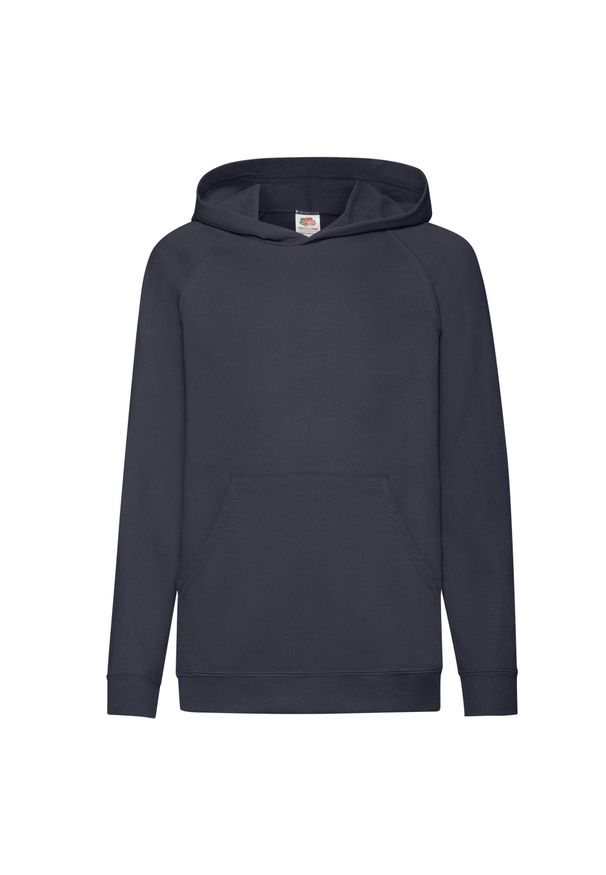 FRUIT OF THE LOOM - Lekka Bluza Z Kapturem Dla Dzieci. Typ kołnierza: kaptur. Kolor: niebieski. Sport: joga i pilates