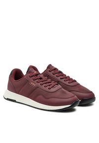 BOSS Sneakersy Titanium 50523180 Bordowy. Kolor: czerwony. Materiał: materiał #4