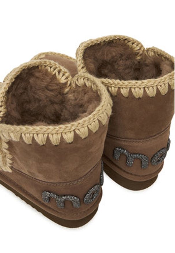 Mou Śniegowce MU.FW101050A Szary. Kolor: szary. Materiał: zamsz, skóra