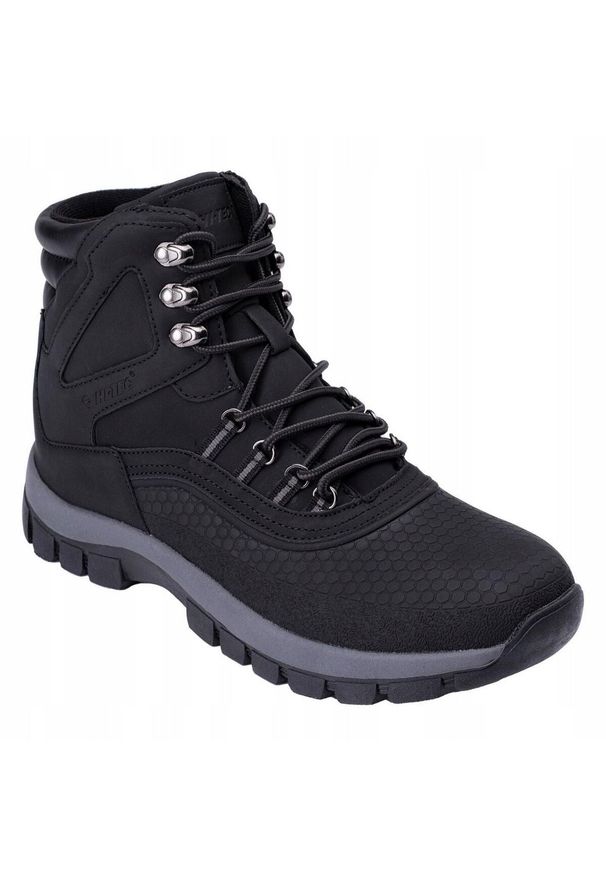 Hi-tec - Męskie Buty Turystyczne Blazi Mid Cut. Kolor: czarny. Sport: turystyka piesza
