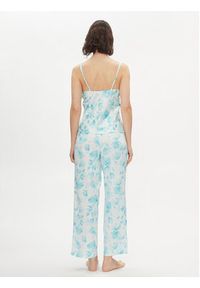 Lauren Ralph Lauren Piżama ILN72318 Niebieski Regular Fit. Kolor: niebieski. Materiał: bawełna #3