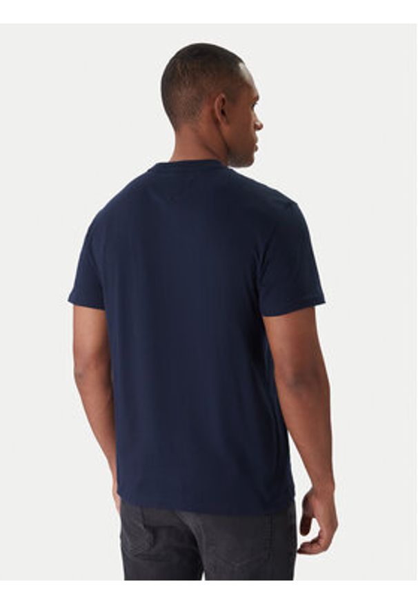 Tommy Jeans T-Shirt DM0DM21977 Granatowy Regular Fit. Kolor: niebieski. Materiał: bawełna