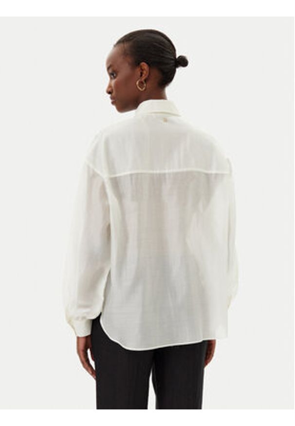 Rinascimento Koszula CFC0123656003 Écru Relaxed Fit. Materiał: syntetyk