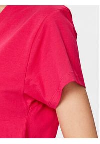 Sisley T-Shirt 3096L400B Różowy Regular Fit. Kolor: różowy. Materiał: bawełna