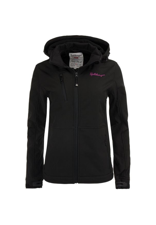 ZEAGLE - Glemo Spitsbergen damska kurtka softshell 3-warstwowa czarna. Kolor: czarny. Materiał: softshell. Sport: turystyka piesza