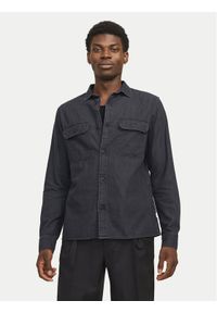 Jack & Jones Koszula jeansowa Travis 12269262 Czarny Comfort Fit. Kolor: czarny. Materiał: bawełna