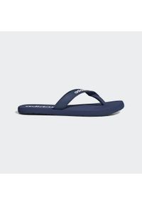 Adidas - Japonki Eezay. Okazja: na plażę. Kolor: niebieski, wielokolorowy, biały. Styl: sportowy