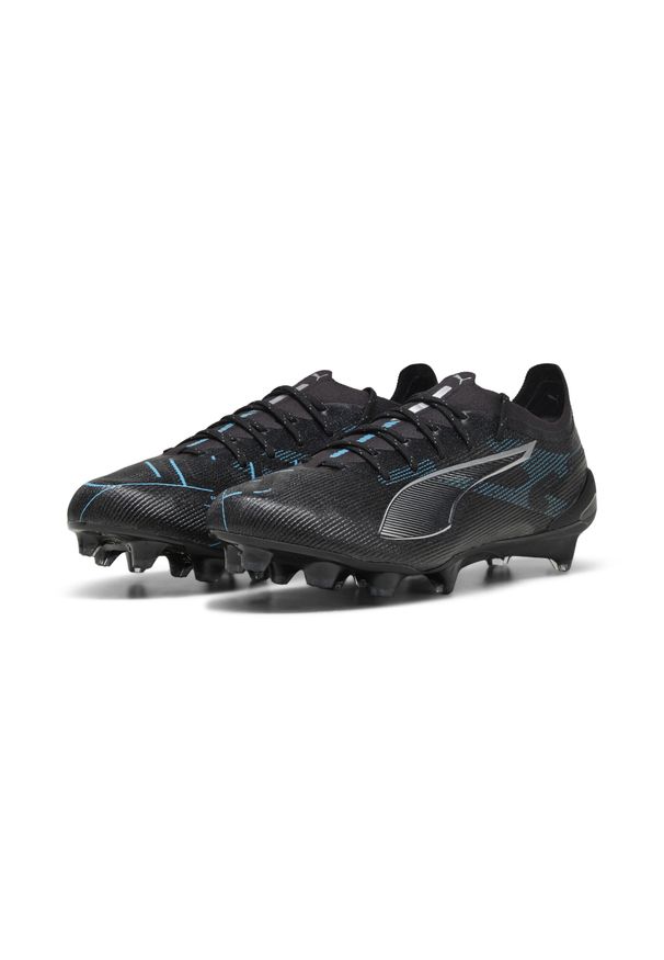Puma - Buty piłkarskie ULTRA 5 ULTIMATE FG PUMA Black Silver Bright Aqua Metallic Blue. Zapięcie: sznurówki. Kolor: czarny, szary, niebieski, wielokolorowy. Sport: piłka nożna