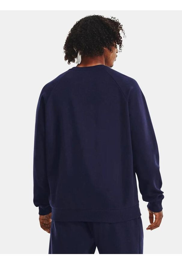 Under Armour - Bluza fitness męska UNDER ARMOUR Rival Fleece Crew. Okazja: na co dzień. Kolor: fioletowy. Materiał: bawełna, poliester. Styl: casual, sportowy. Sport: fitness