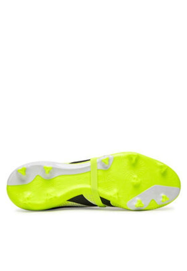 Adidas - adidas Buty do piłki nożnej Predator League Fold-Over Tongue JI1111 Biały. Kolor: biały. Materiał: skóra