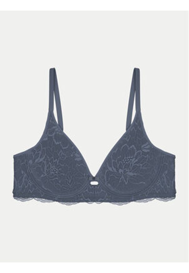 Triumph Biustonosz z fiszbiną Amourette Charm 10214458 Niebieski. Kolor: niebieski. Materiał: syntetyk