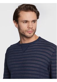 Blend Sweter 20714350 Granatowy Regular Fit. Kolor: niebieski. Materiał: bawełna #3