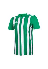 Koszulka Mężczyzna Adidas Striped 21 zielony. Kolor: zielony, biały, wielokolorowy. Materiał: jersey. Sport: piłka nożna #1