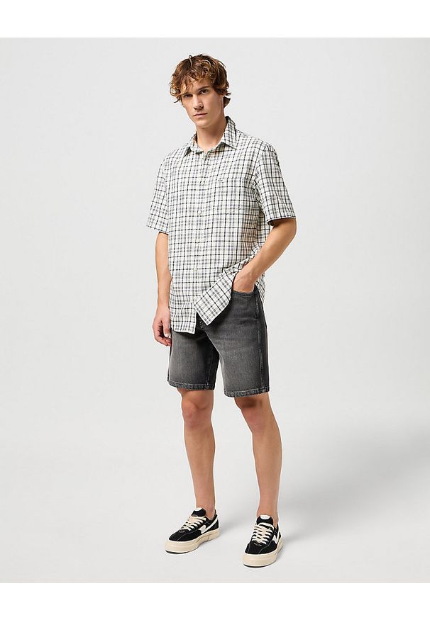 Wrangler - WRANGLER MĘSKIE SZORTY JEANSOWE FRONTIER SHORT Marshall 112350897 W16W016320. Materiał: jeans