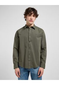Lee - MĘSKA KOSZULA LEE PATCH SHIRT OLIVE GRAY 112370548 #1