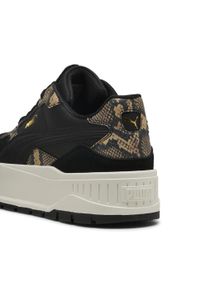 Puma - Damskie sneakersy Karmen II Idol Snake Chic PUMA Black Gold. Okazja: na co dzień. Kolor: czarny, wielokolorowy, żółty. Materiał: guma, zamsz