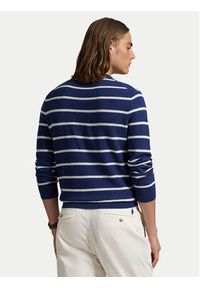 Polo Ralph Lauren Sweter 710955764001 Niebieski Regular Fit. Typ kołnierza: polo. Kolor: niebieski. Materiał: bawełna