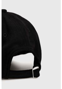 Wrangler czapka z daszkiem kolor czarny z aplikacją. Kolor: czarny. Wzór: aplikacja #2