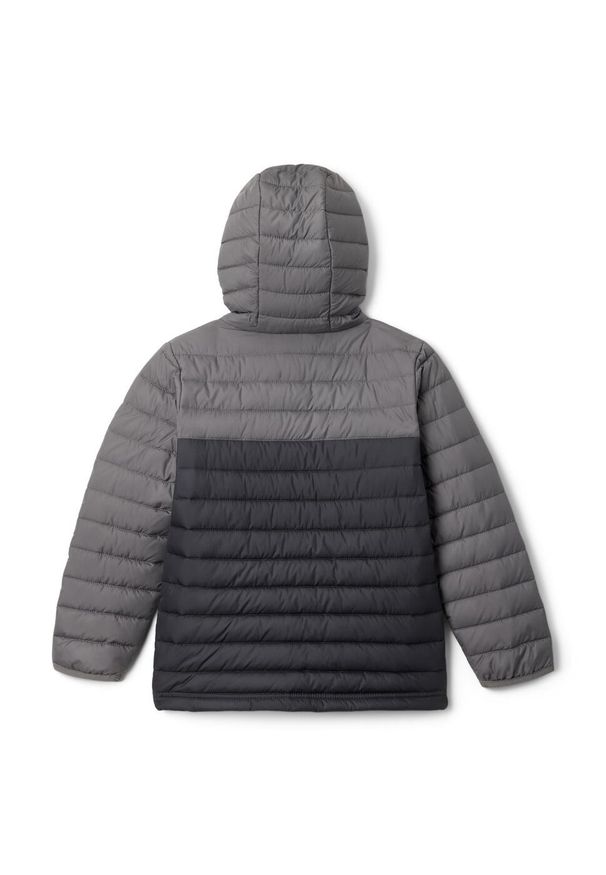 columbia - Kurtka zimowa chłopięca Columbia Powder Lite Boys Hooded. Kolor: szary. Sezon: zima. Sport: turystyka piesza