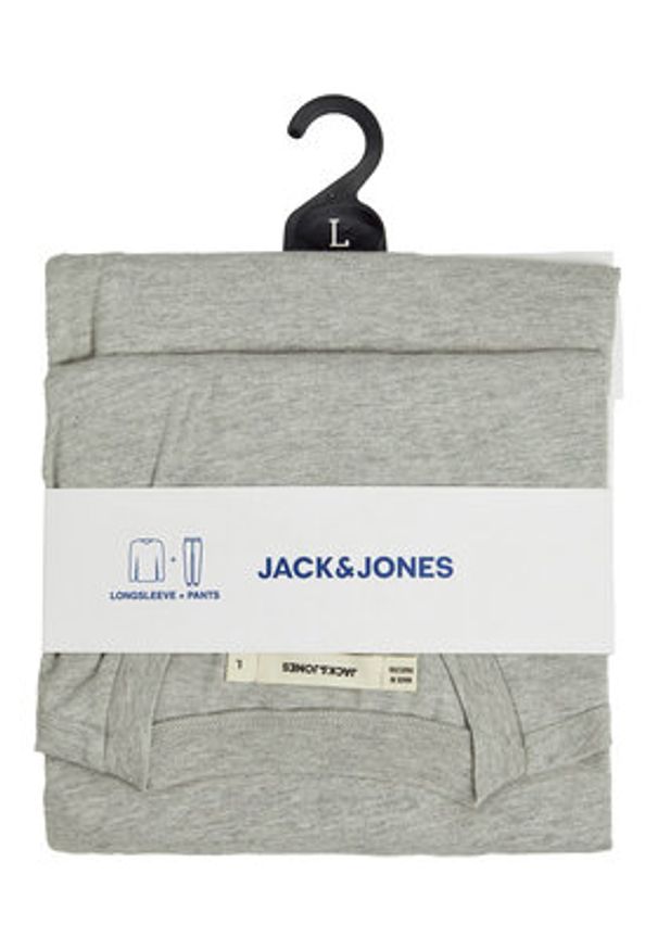 Jack & Jones Piżama Everest 12273632 Szary Standard Fit. Kolor: szary. Materiał: bawełna