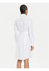 Armani Exchange Sukienka koszulowa 3DYA32 YN4RZ 1000 Biały Regular Fit. Kolor: biały. Materiał: bawełna. Typ sukienki: koszulowe #3