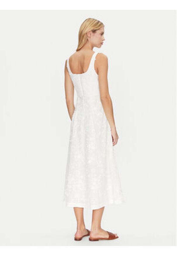 Munthe Sukienka letnia Fronia 251134825125 Écru Regular Fit. Materiał: bawełna. Sezon: lato
