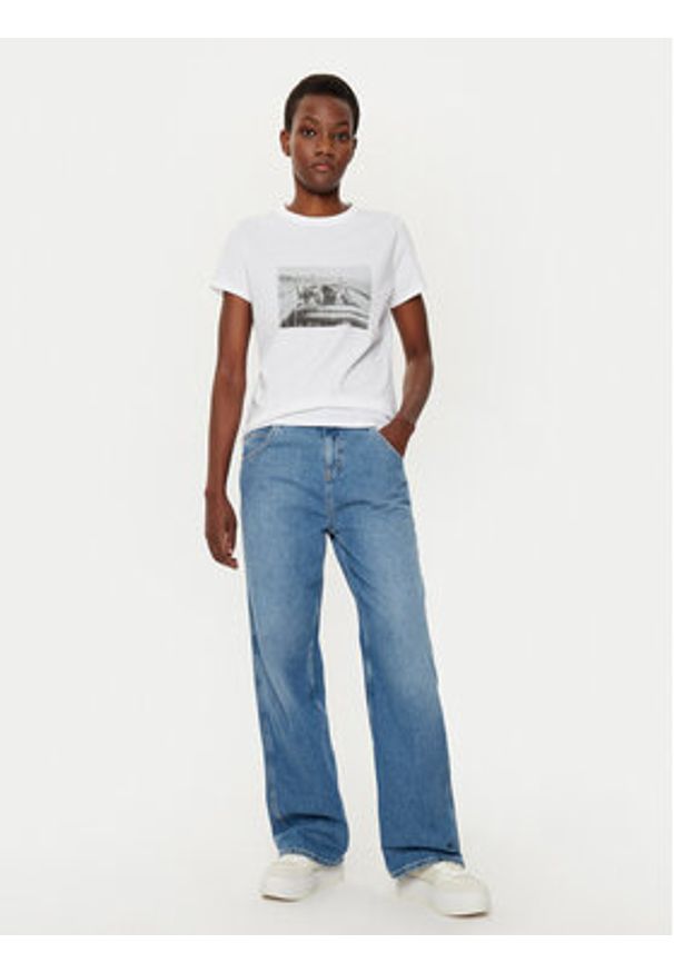 BOSS T-Shirt 50541264 Biały Regular Fit. Kolor: biały. Materiał: bawełna