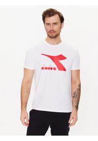 Diadora T-Shirt Ss Core 102.179759 Biały Regular Fit. Kolor: biały. Materiał: bawełna