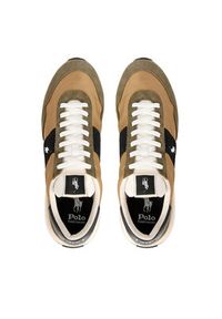 Polo Ralph Lauren Sneakersy 809949937001 Brązowy. Kolor: brązowy. Materiał: skóra, zamsz