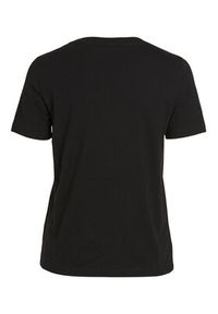 Vila T-Shirt 14090227 Czarny Regular Fit. Kolor: czarny. Materiał: bawełna #3