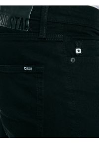 Big-Star - Jeansy męskie z prostą nogawką czarne Colt 901. Okazja: na co dzień. Stan: podwyższony. Kolor: czarny. Styl: casual, klasyczny #8