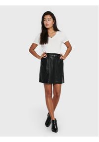 only - ONLY Spódnica z imitacji skóry Heidi 15229099 Czarny Regular Fit. Kolor: czarny. Materiał: skóra #6
