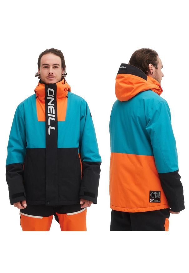Kurtka sportowa zimowa na narty i snowboard O'Neill męska 20K. Kolor: wielokolorowy. Materiał: poliester. Sezon: zima. Sport: narciarstwo, snowboard