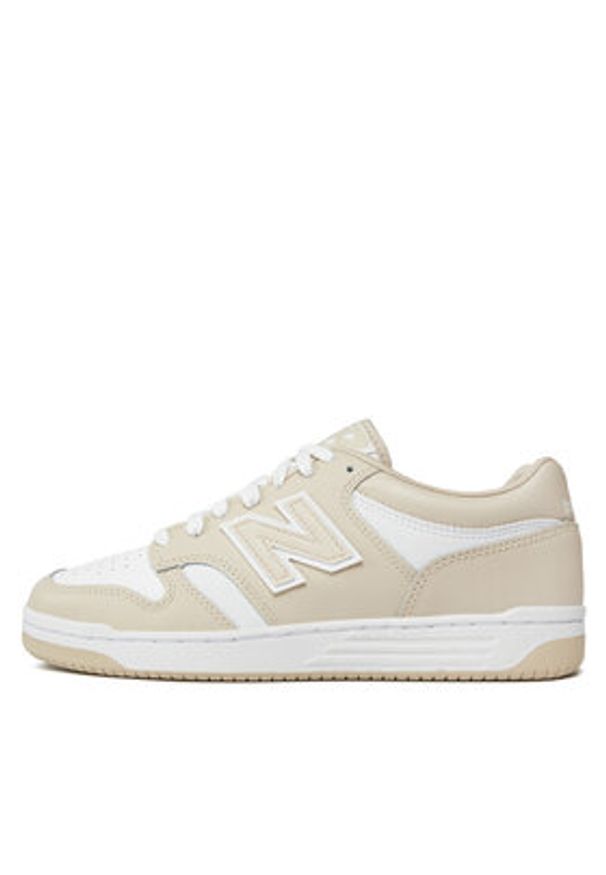 New Balance Sneakersy BB480LBB Beżowy. Kolor: beżowy. Materiał: skóra