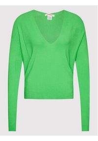 Kontatto Sweter 3M7422 Zielony Regular Fit. Kolor: zielony. Materiał: wiskoza