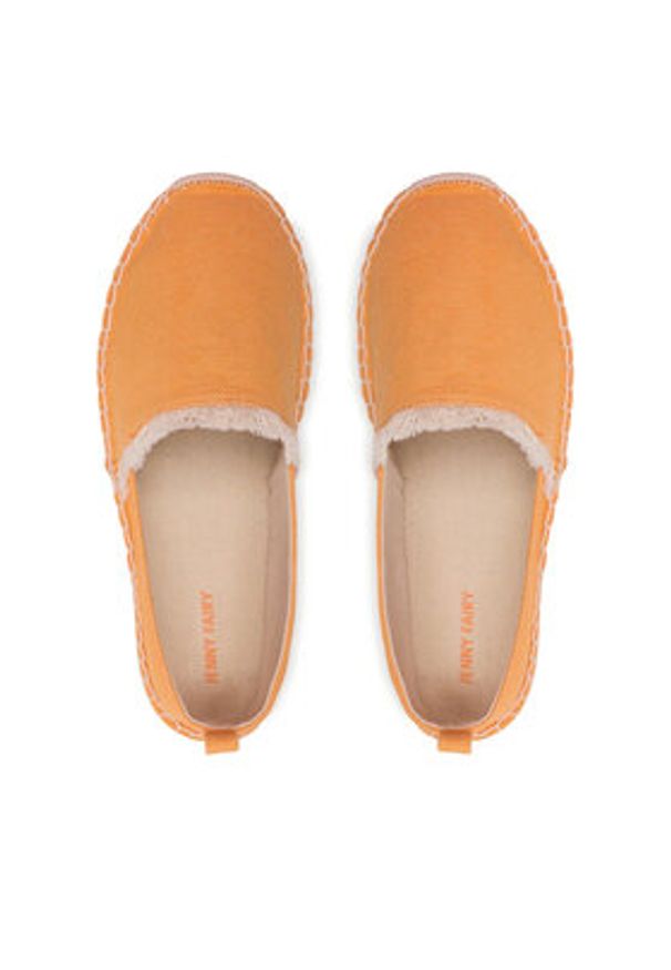 Jenny Fairy Espadryle H050721-XX Pomarańczowy. Kolor: pomarańczowy. Materiał: materiał